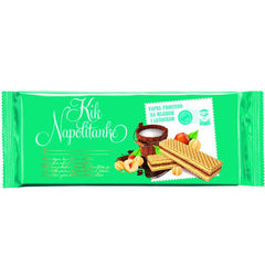 Wafers-Spröda cremefyllda rån kex med mjölk-och hasselnötssmak 175g