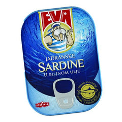 Eva Sardiner i vegetabilisk olja 100g