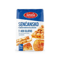 Sentella Vetemjöl vitt T-400 slät for fina Jästdeg och pannkakor 1kg