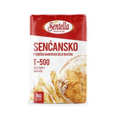 Sentella Vetemjöl vitt T-500 för bröd och kakor 1kg