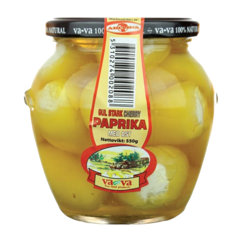 Vava Gul Paprika Med Ost 550g