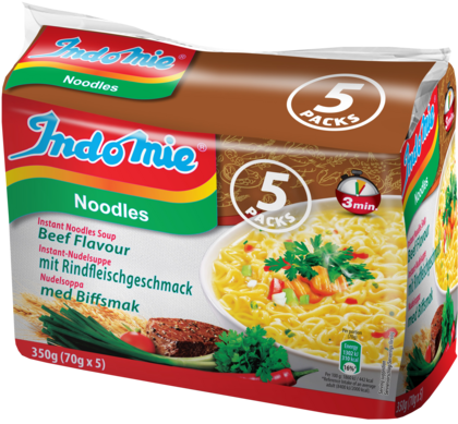 Indomie Snabbnudlar Med Biffsmak 350g