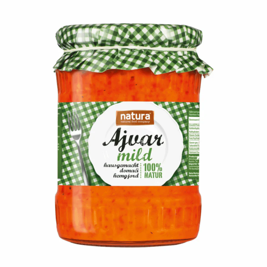 Natura Ajvar Grönsakspålågg mild 540g