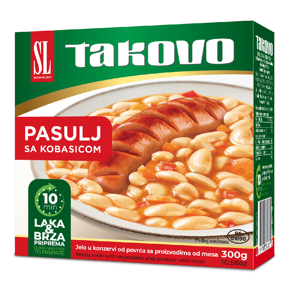 Takovo Bönor korv 300 g