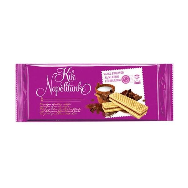 Wafers-Spröda cremefyllda rån kex med god mjölk-och choladsmak 175g