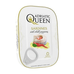 Adiatic Queen Sardiner I Stark Vegetabilisk Olja 105g